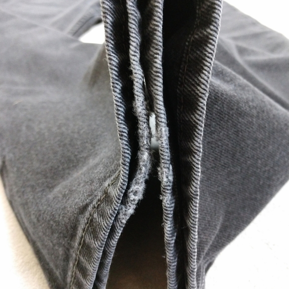 Levi's 505 Black Men's Regular Fit Straight Leg Jeans Sz 36x30 - Picture 14 of 14